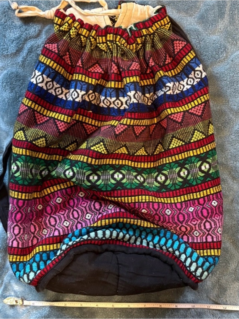 Bohemian Multicolor Ethnic Print Drawstring Women’s Shorts